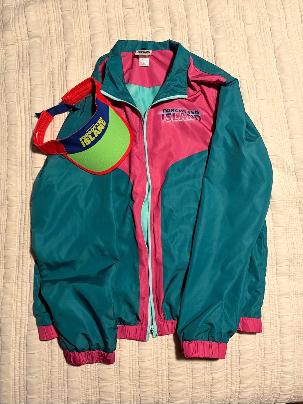 Forgotten Island 80s Windbreaker and Visor